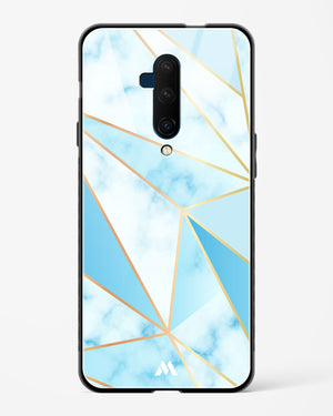 Marble Triangles Gold and Blue Glass Case Phone Cover (OnePlus)