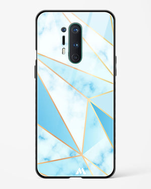 Marble Triangles Gold and Blue Glass Case Phone Cover (OnePlus)