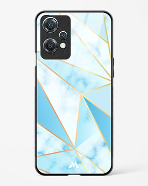 Marble Triangles Gold and Blue Glass Case Phone Cover (OnePlus)