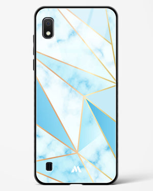 Marble Triangles Gold and Blue Glass Case Phone Cover (Samsung)