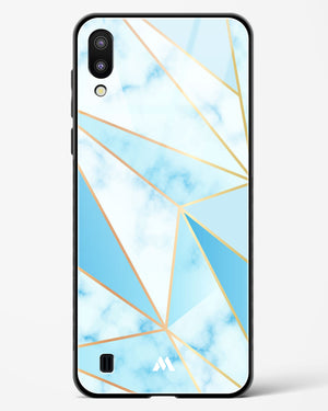 Marble Triangles Gold and Blue Glass Case Phone Cover (Samsung)