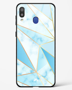 Marble Triangles Gold and Blue Glass Case Phone Cover (Samsung)