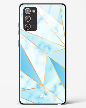 Marble Triangles Gold and Blue Glass Case Phone Cover (Samsung)