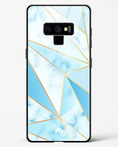 Marble Triangles Gold and Blue Glass Case Phone Cover (Samsung)