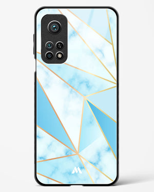 Marble Triangles Gold and Blue Glass Case Phone Cover (Xiaomi)