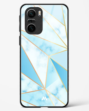Marble Triangles Gold and Blue Glass Case Phone Cover (Xiaomi)