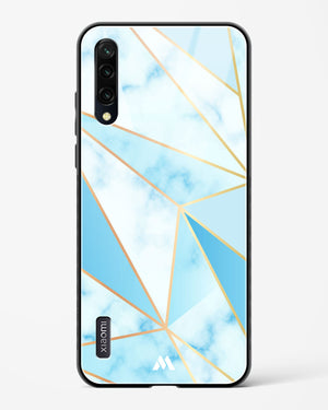 Marble Triangles Gold and Blue Glass Case Phone Cover-(Xiaomi)