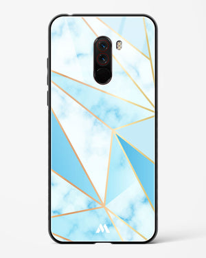 Marble Triangles Gold and Blue Glass Case Phone Cover (Xiaomi)
