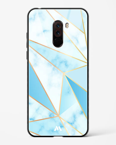 Marble Triangles Gold and Blue Glass Case Phone Cover (Xiaomi)