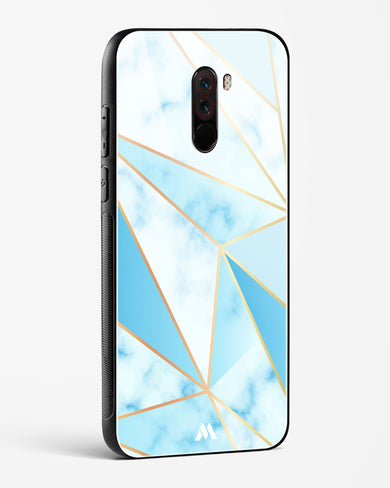 Marble Triangles Gold and Blue Glass Case Phone Cover (Xiaomi)