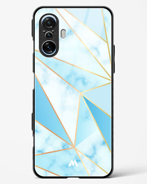 Marble Triangles Gold and Blue Glass Case Phone Cover (Xiaomi)