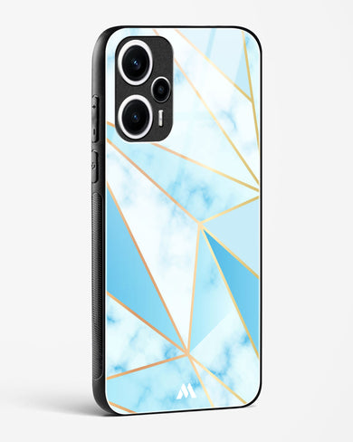 Marble Triangles Gold and Blue Glass Case Phone Cover (Xiaomi)