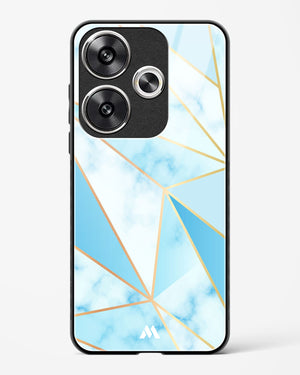 Marble Triangles Gold and Blue Glass Case Phone Cover (Xiaomi)