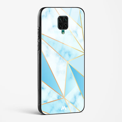 Marble Triangles Gold and Blue Glass Case Phone Cover (Xiaomi)