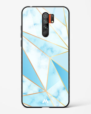 Marble Triangles Gold and Blue Glass Case Phone Cover (Xiaomi)