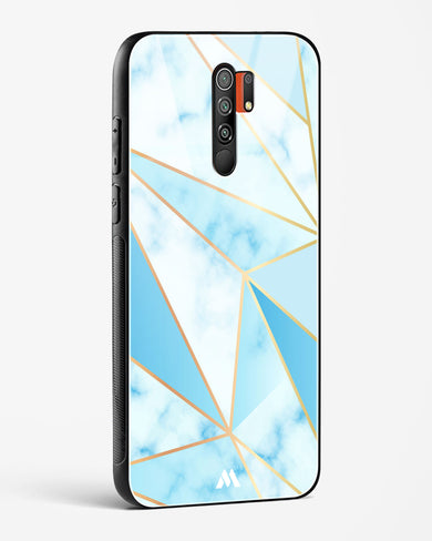 Marble Triangles Gold and Blue Glass Case Phone Cover (Xiaomi)