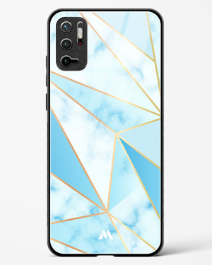 Marble Triangles Gold and Blue Glass Case Phone Cover-(Xiaomi)