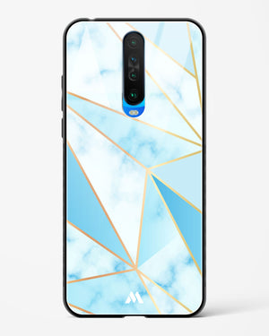 Marble Triangles Gold and Blue Glass Case Phone Cover (Xiaomi)