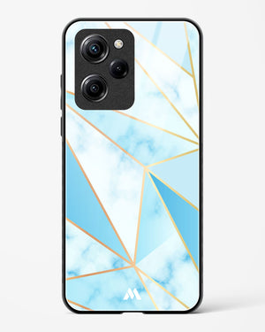Marble Triangles Gold and Blue Glass Case Phone Cover (Xiaomi)