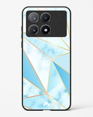 Marble Triangles Gold and Blue Glass Case Phone Cover (Xiaomi)