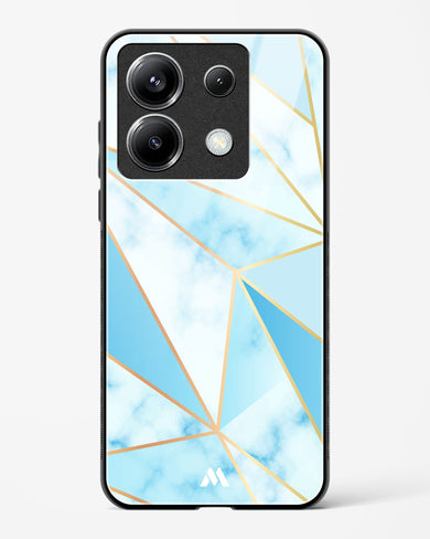 Marble Triangles Gold and Blue Glass Case Phone Cover (Xiaomi)