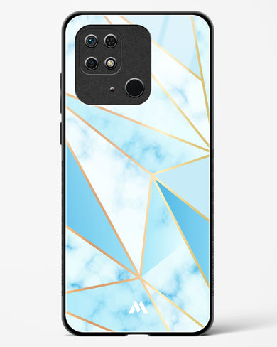 Marble Triangles Gold and Blue Glass Case Phone Cover-(Xiaomi)