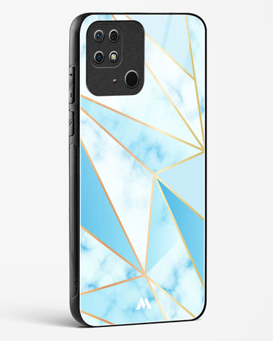 Marble Triangles Gold and Blue Glass Case Phone Cover (Xiaomi)