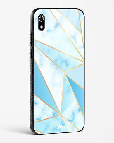 Marble Triangles Gold and Blue Glass Case Phone Cover (Xiaomi)