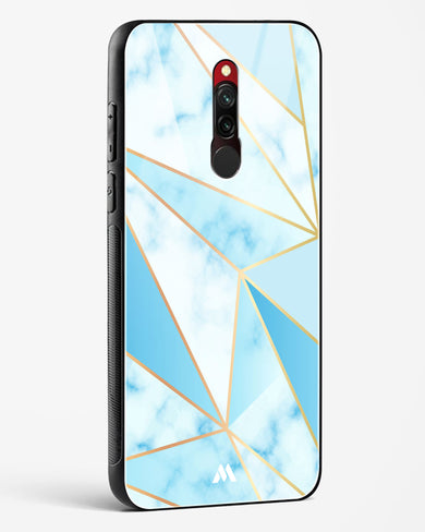 Marble Triangles Gold and Blue Glass Case Phone Cover (Xiaomi)