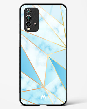 Marble Triangles Gold and Blue Glass Case Phone Cover (Xiaomi)