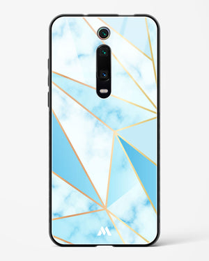 Marble Triangles Gold and Blue Glass Case Phone Cover-(Xiaomi)