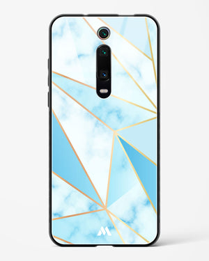 Marble Triangles Gold and Blue Glass Case Phone Cover (Xiaomi)