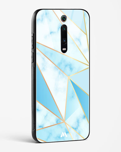 Marble Triangles Gold and Blue Glass Case Phone Cover (Xiaomi)