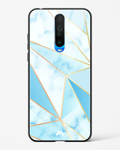 Marble Triangles Gold and Blue Glass Case Phone Cover (Xiaomi)