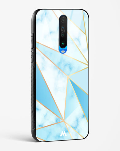 Marble Triangles Gold and Blue Glass Case Phone Cover (Xiaomi)