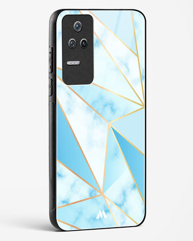 Marble Triangles Gold and Blue Glass Case Phone Cover (Xiaomi)