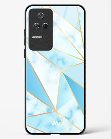 Marble Triangles Gold and Blue Glass Case Phone Cover (Xiaomi)