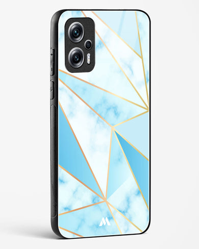 Marble Triangles Gold and Blue Glass Case Phone Cover (Xiaomi)