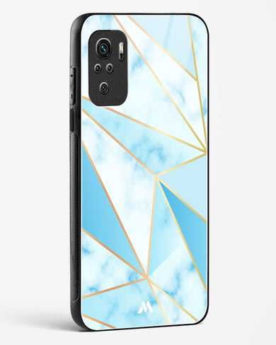 Marble Triangles Gold and Blue Glass Case Phone Cover (Xiaomi)