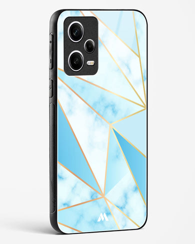 Marble Triangles Gold and Blue Glass Case Phone Cover (Xiaomi)