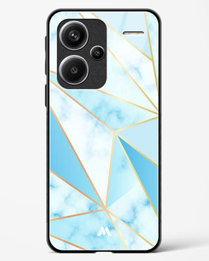 Marble Triangles Gold and Blue Glass Case Phone Cover (Xiaomi)