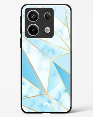 Marble Triangles Gold and Blue Glass Case Phone Cover (Xiaomi)