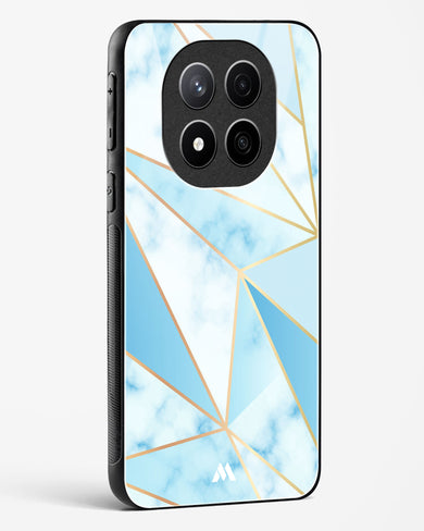 Marble Triangles Gold and Blue Glass Case Phone Cover (Xiaomi)