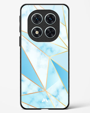 Marble Triangles Gold and Blue Glass Case Phone Cover (Xiaomi)
