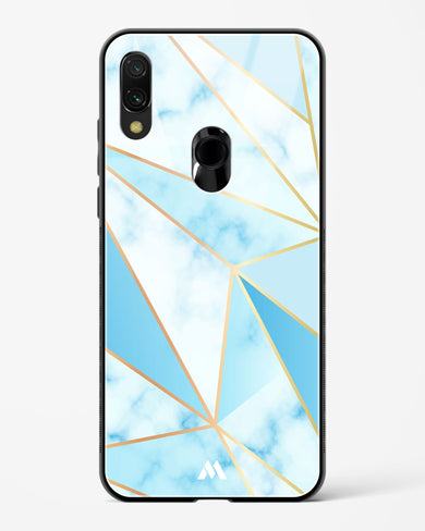 Marble Triangles Gold and Blue Glass Case Phone Cover (Xiaomi)