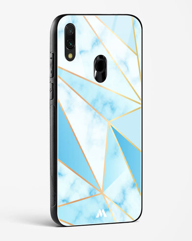 Marble Triangles Gold and Blue Glass Case Phone Cover-(Xiaomi)