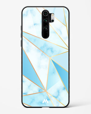 Marble Triangles Gold and Blue Glass Case Phone Cover-(Xiaomi)