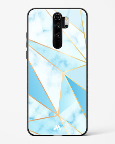 Marble Triangles Gold and Blue Glass Case Phone Cover (Xiaomi)