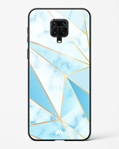 Marble Triangles Gold and Blue Glass Case Phone Cover (Xiaomi)