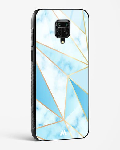 Marble Triangles Gold and Blue Glass Case Phone Cover (Xiaomi)